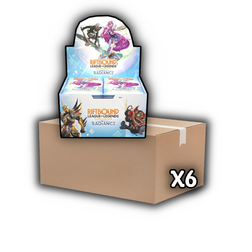 Riftbound: Radiance Booster Box - Sealed Case (x6 Booster Boxes)