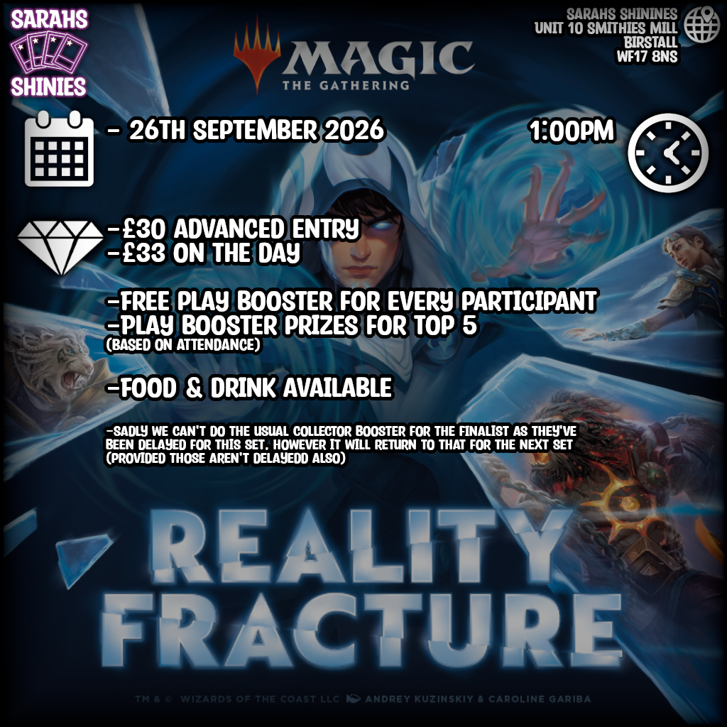 MTG: Reality Fracture - Pre Release Ticket (26/09/2026 @ 1pm)